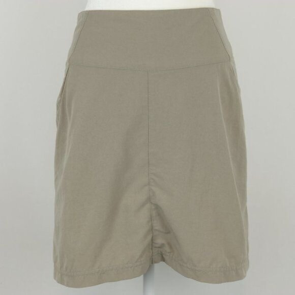 Royal Robbins Women's Size 4 Tan Zip Up Stretch Nylon High Rise Casual Skort - Picture 1 of 8